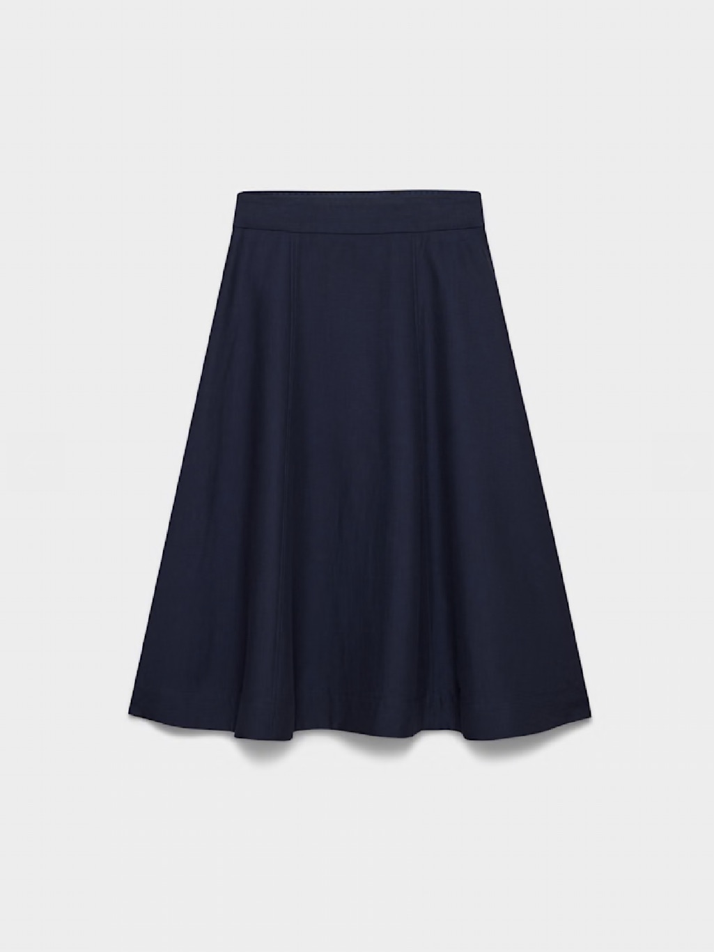 Aritzia Babaton Navy A-Line Midi Skirt Size 8